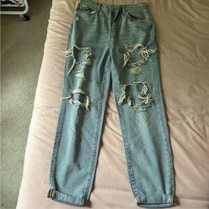 BDG light wash distressed jeans